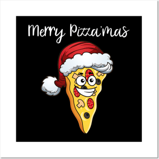 Christmas Pizza Funny Merry Pizzamas - Xmas Piza Lovers Posters and Art